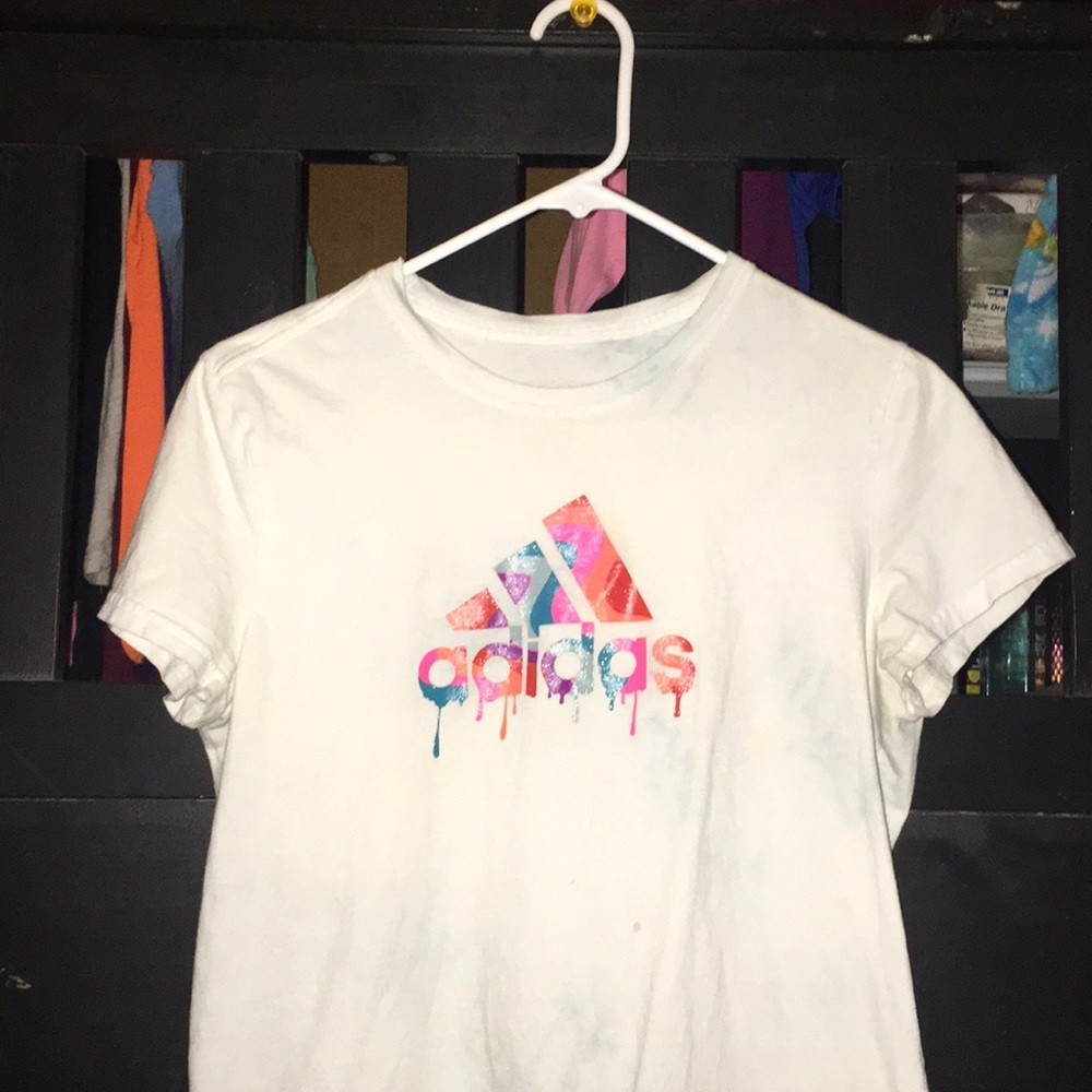 Adidas white t shirt